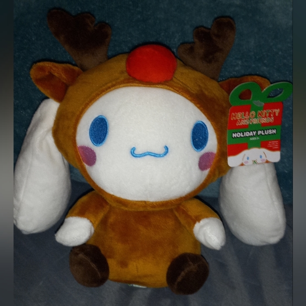 8" Cinnamonroll Reindeer Christmas Plush